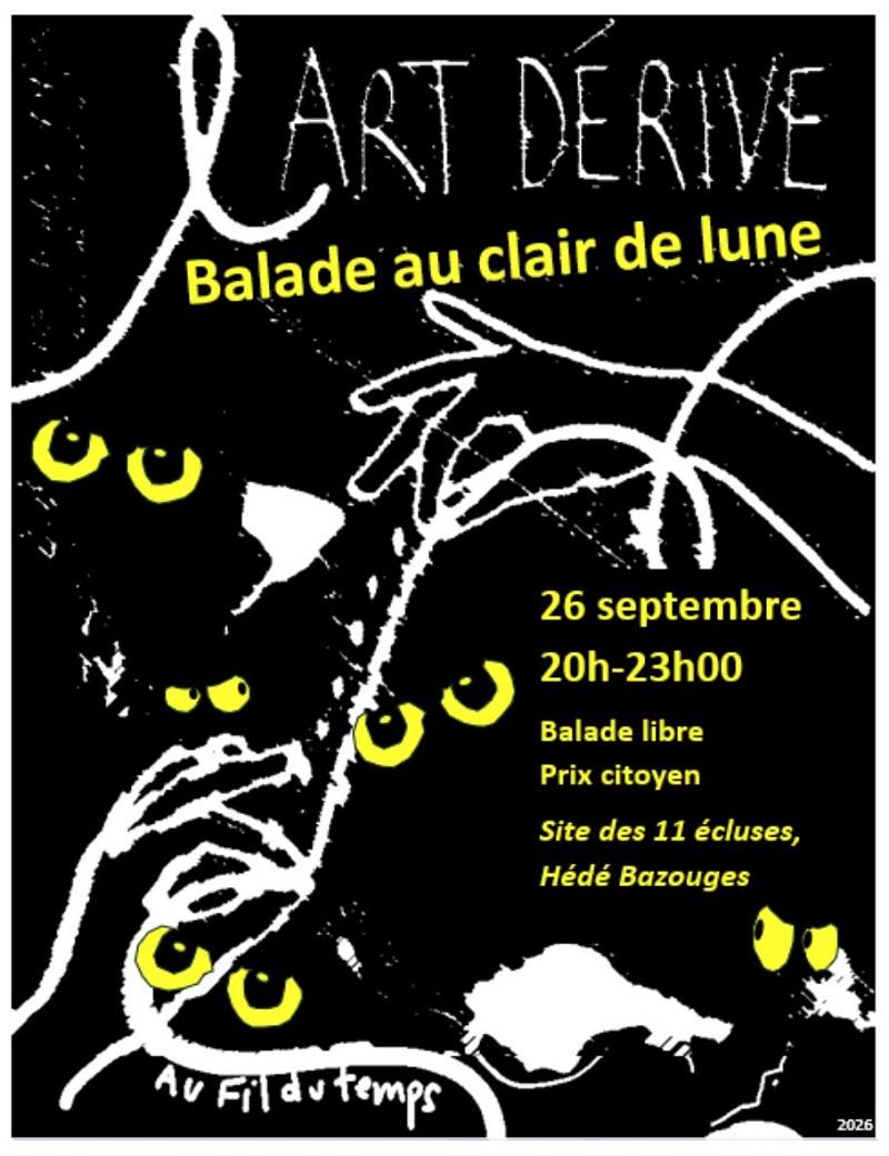 Affiche balade au clair de lune