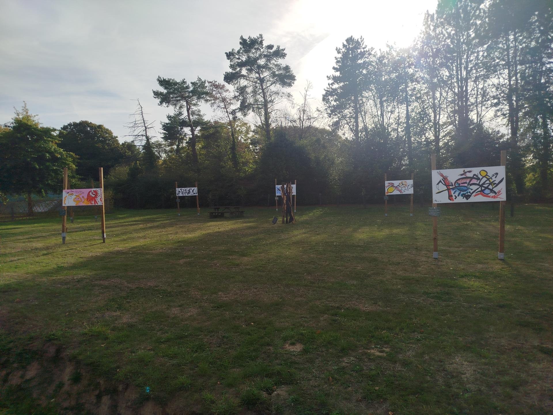a part of the exhibit in Le Minihic sur Rance
