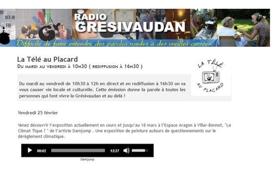 Tele au placard radio gresivaudan